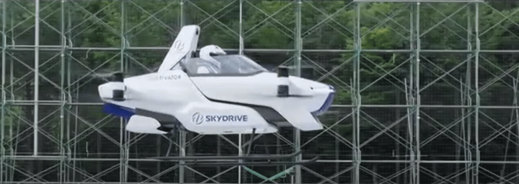 Toyota launched a flying car (SkyDrive) and tested for public-services